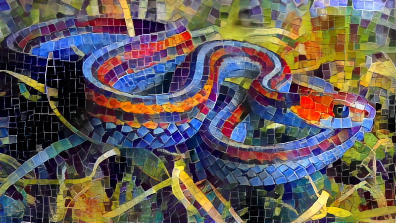 Snake mosaic