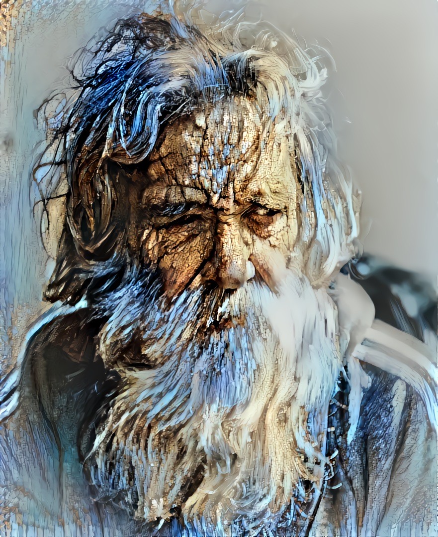 Woody Old Man V (source and filter: unsplash) •