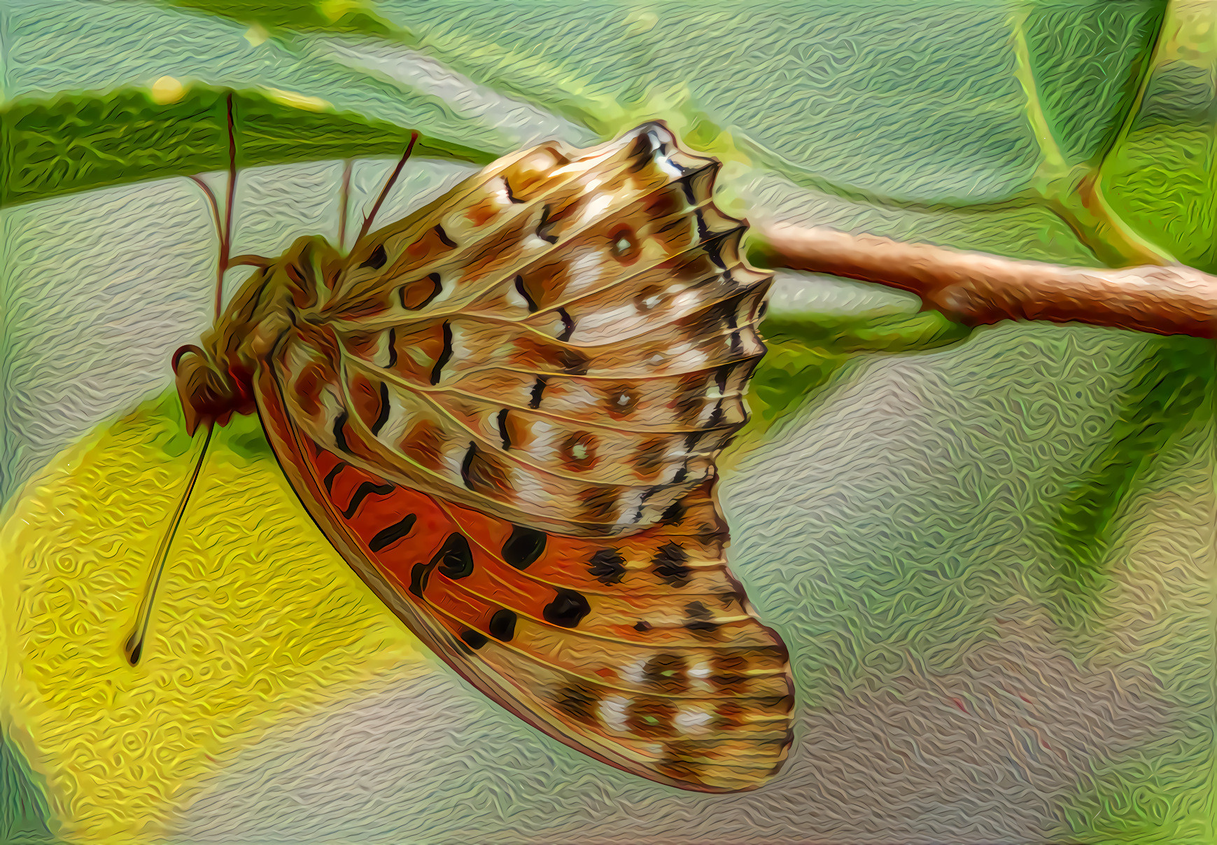 Indian Fritillary Butterfly