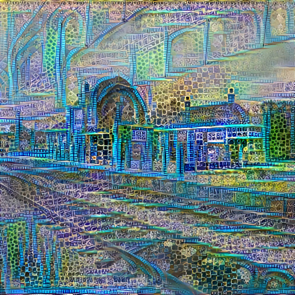 Blue Mosaic Train Station