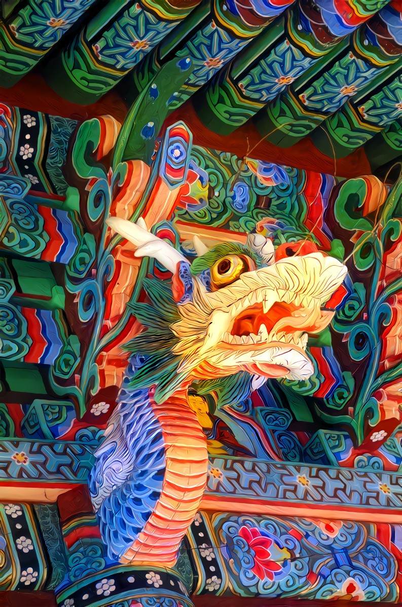 Dragon, Asian temple