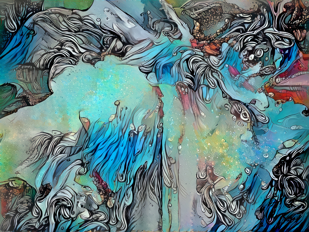 Deep dream on my own digital painting