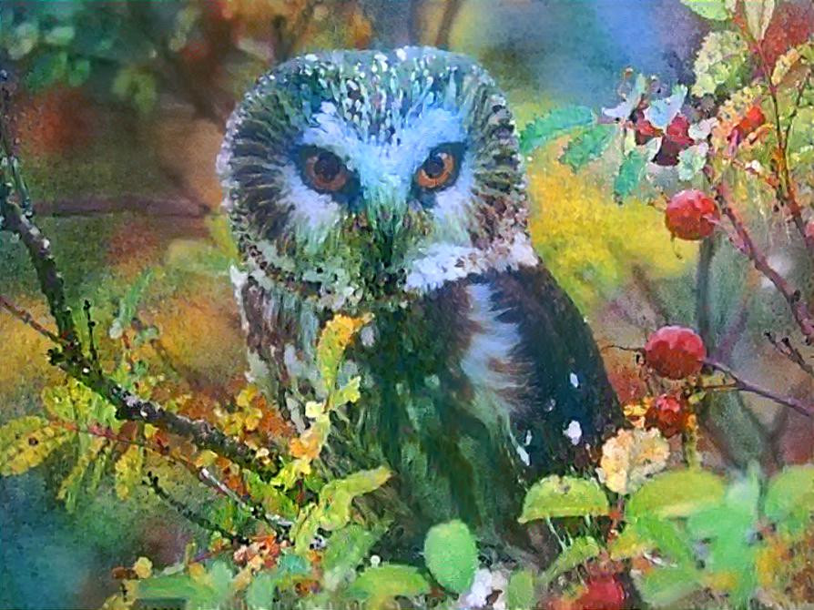 Pretty & Wise Owl in the Wild