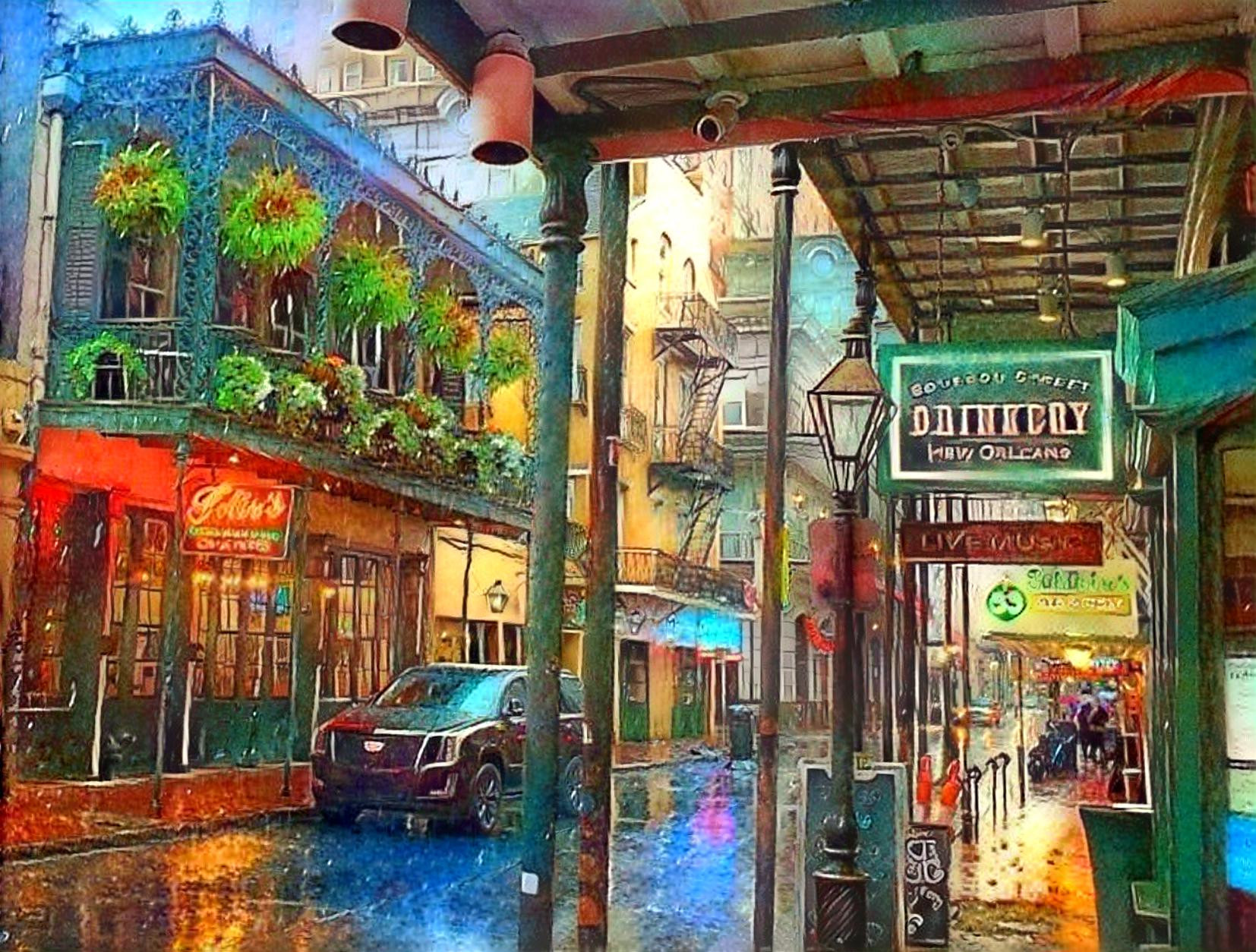 New Orleans in the rain