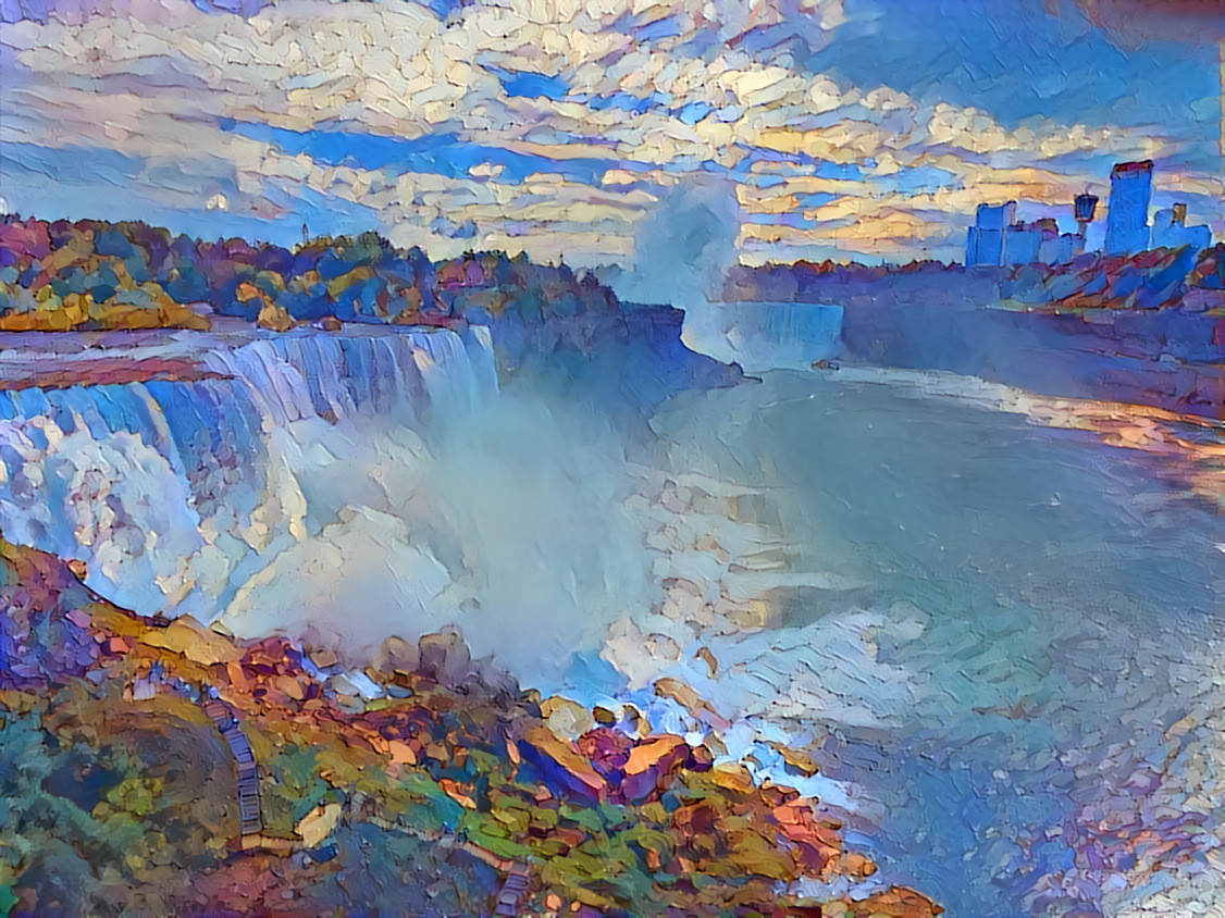 Sundown at Niagara Falls