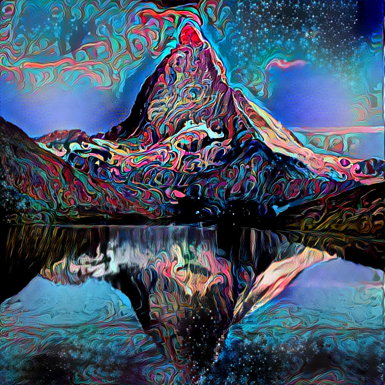 Psychedelic mountain