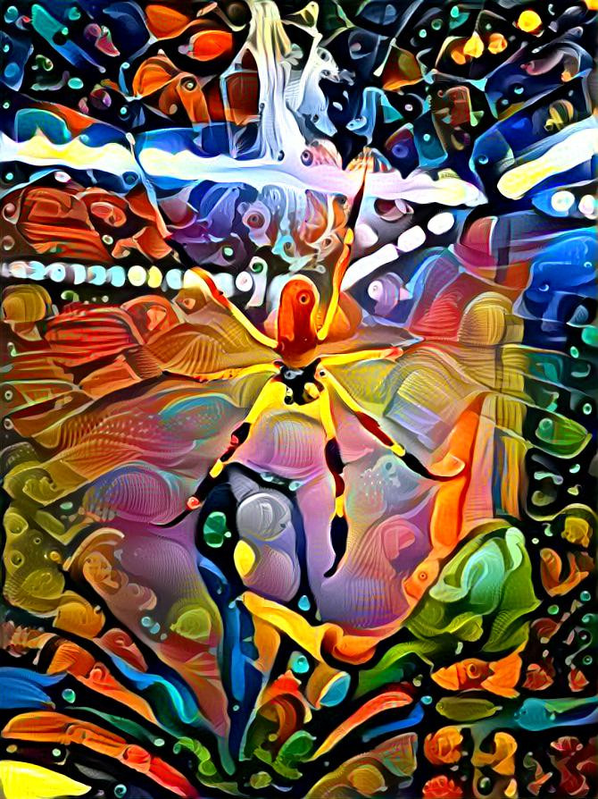 Spider deep dream 8