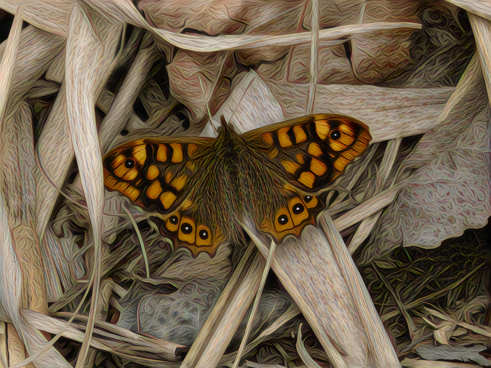 Lasiomata Megera Butterfly #1