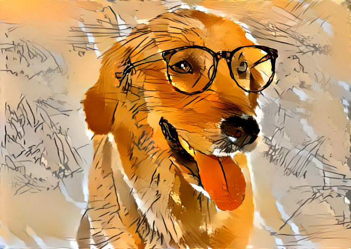 Dog with Glasses