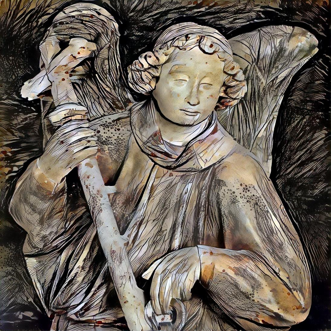 Saint-Michel angel (Mussy-sur-Seine France)