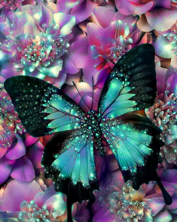 Beautiful, blue butterfly.