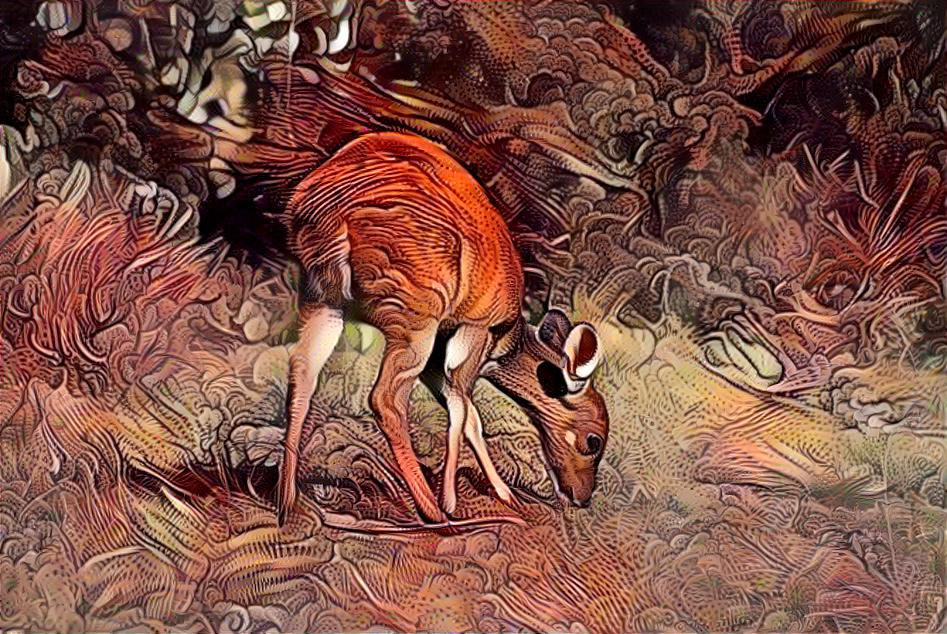 BushBuck Foraging