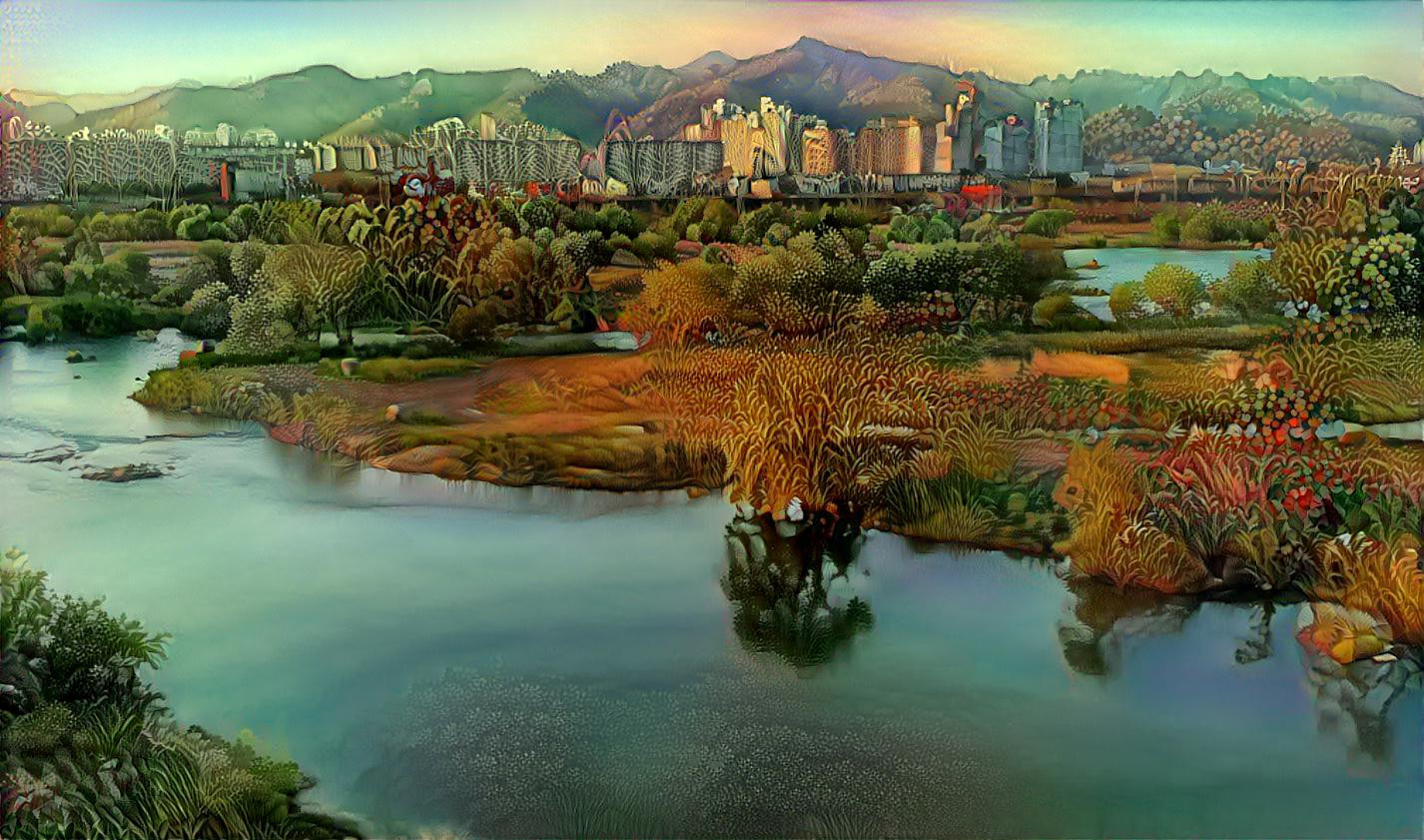 Nakdong river(낙동강) near Daegu city