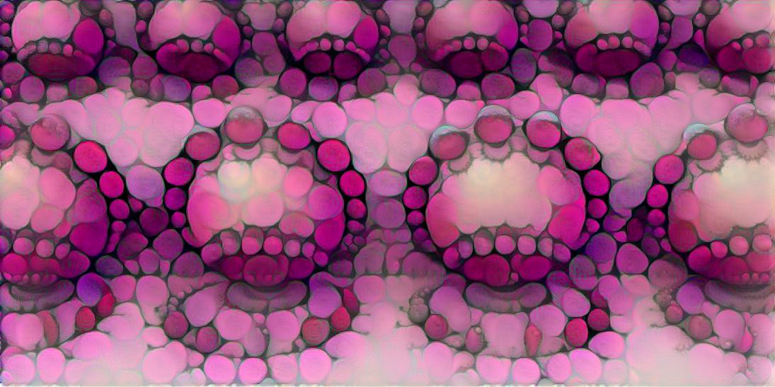 deep fractal dotted pink spheres dream