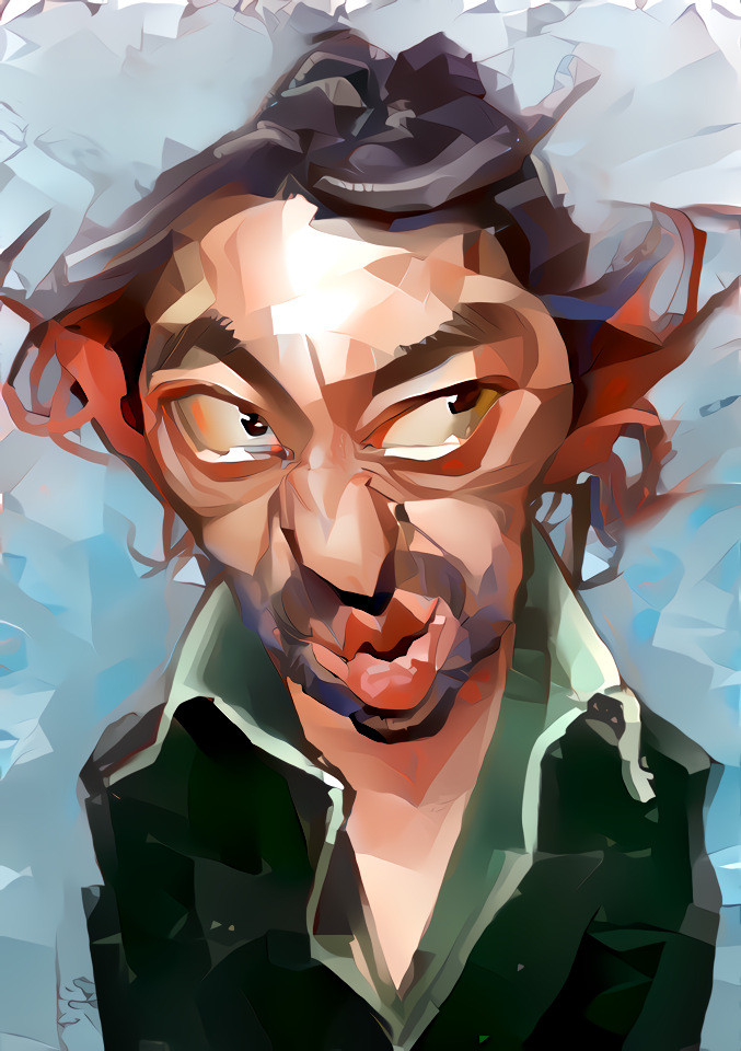 Serge Gainsbourg, Original caricature by Jan Op De Beeck.