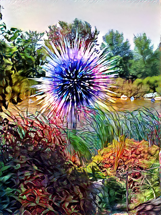 Glass sculpture, Meijer Gardens, MI