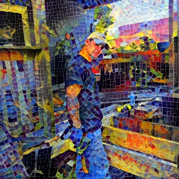 daryl working mosaic