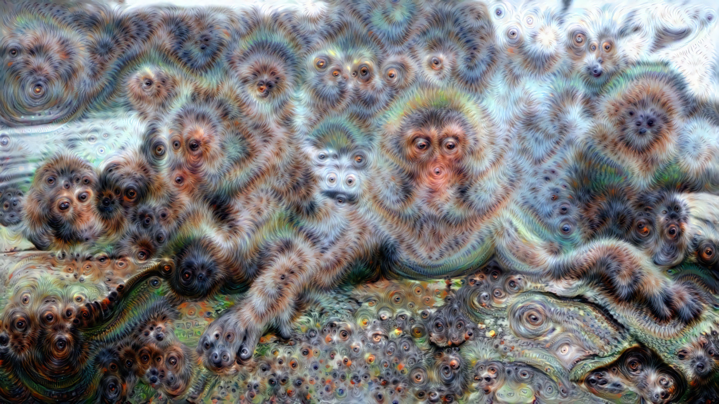 Spa Day With Deep Dreaming Japanese Macaques