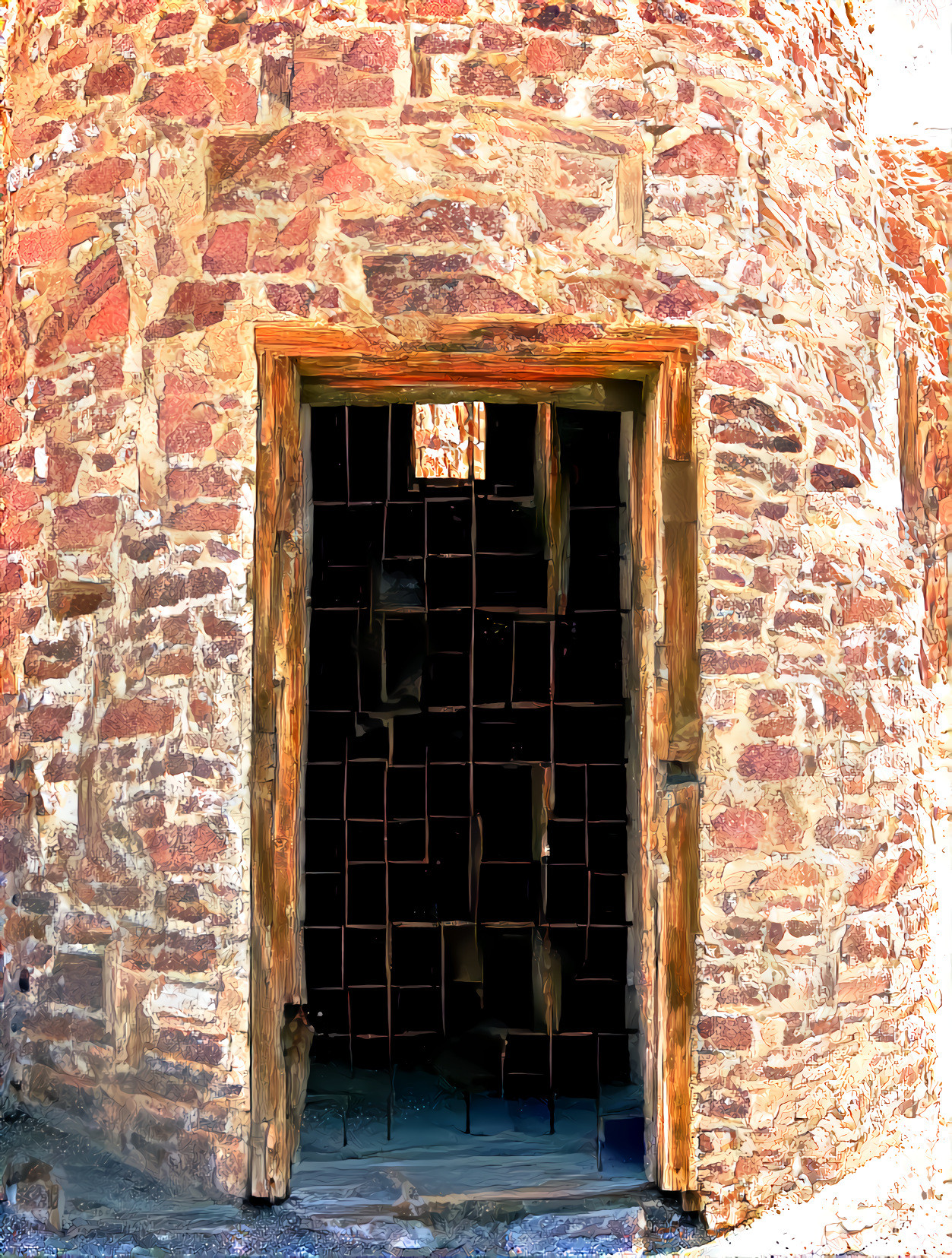 Brick Tower Door, Cathedral Gorge, Nevada