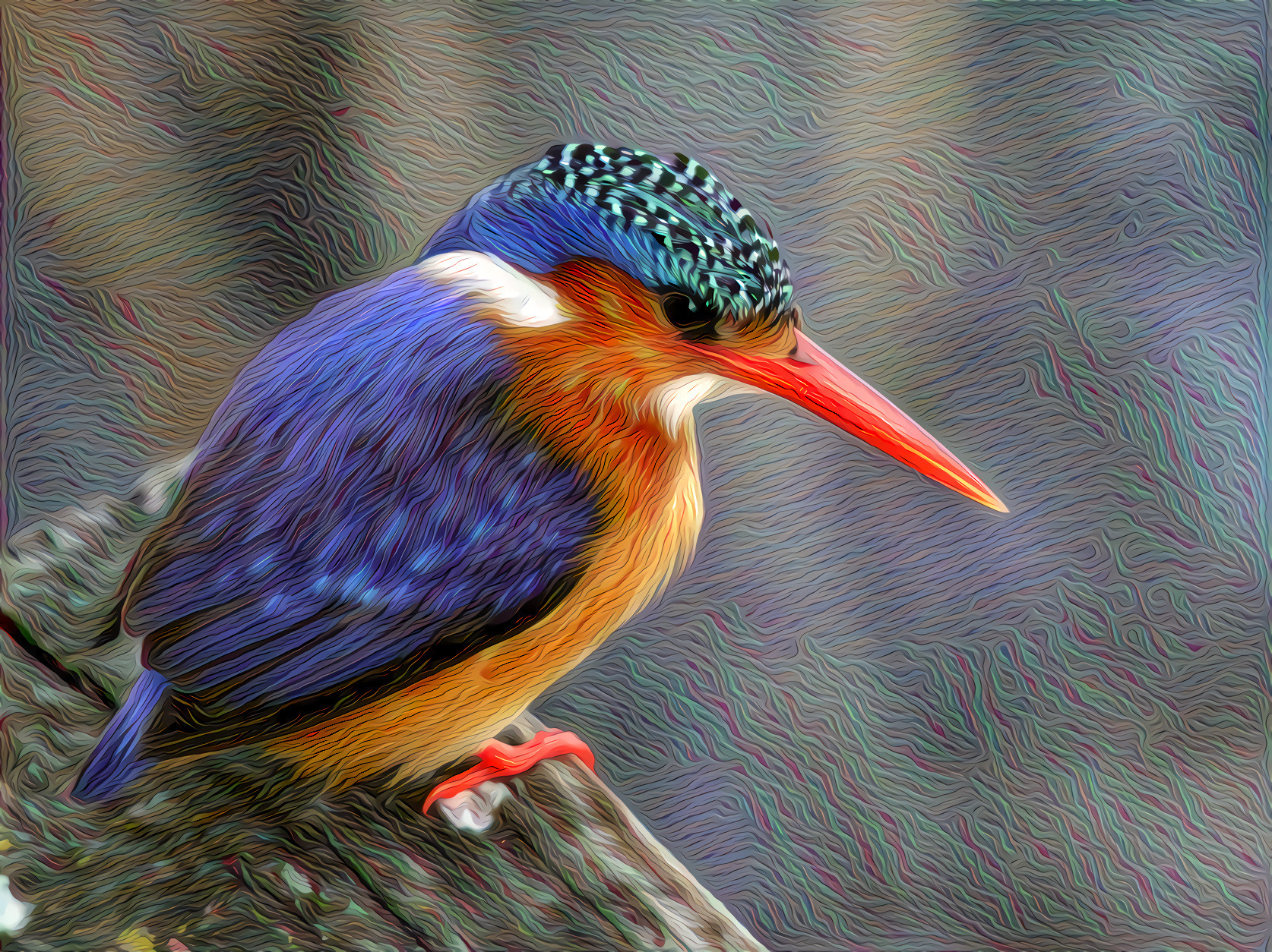 Bright Blue Kingfisher