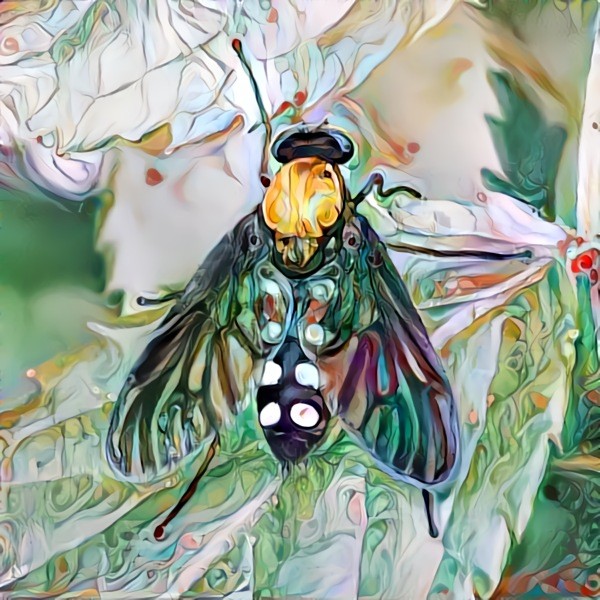 Golden backed snipe fly