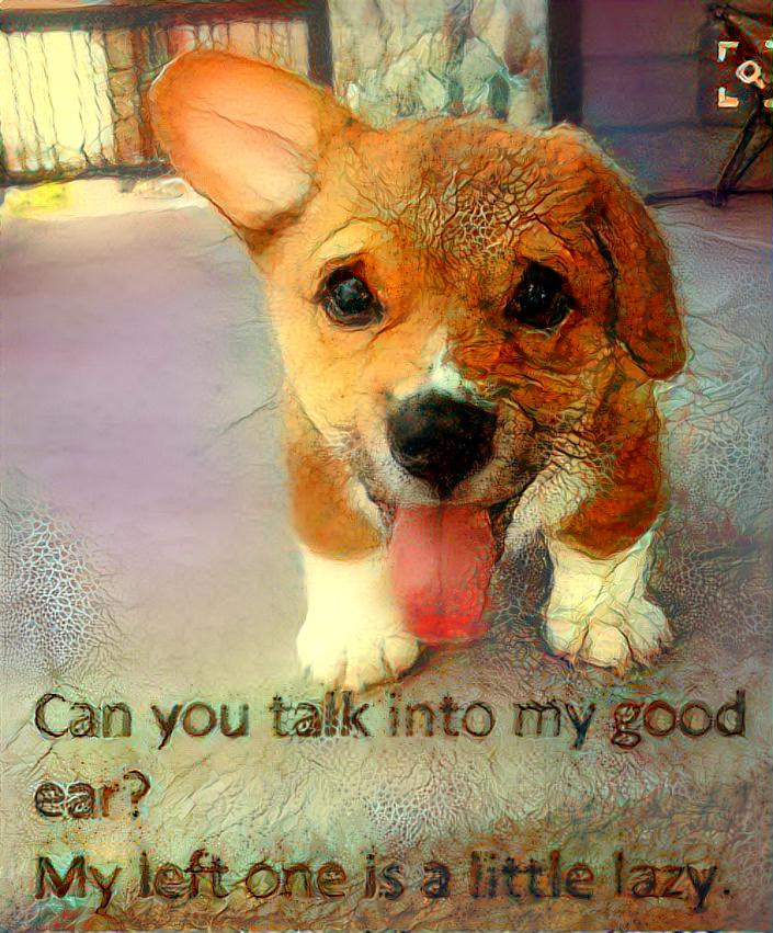 TALK IN MY GOOD EAR