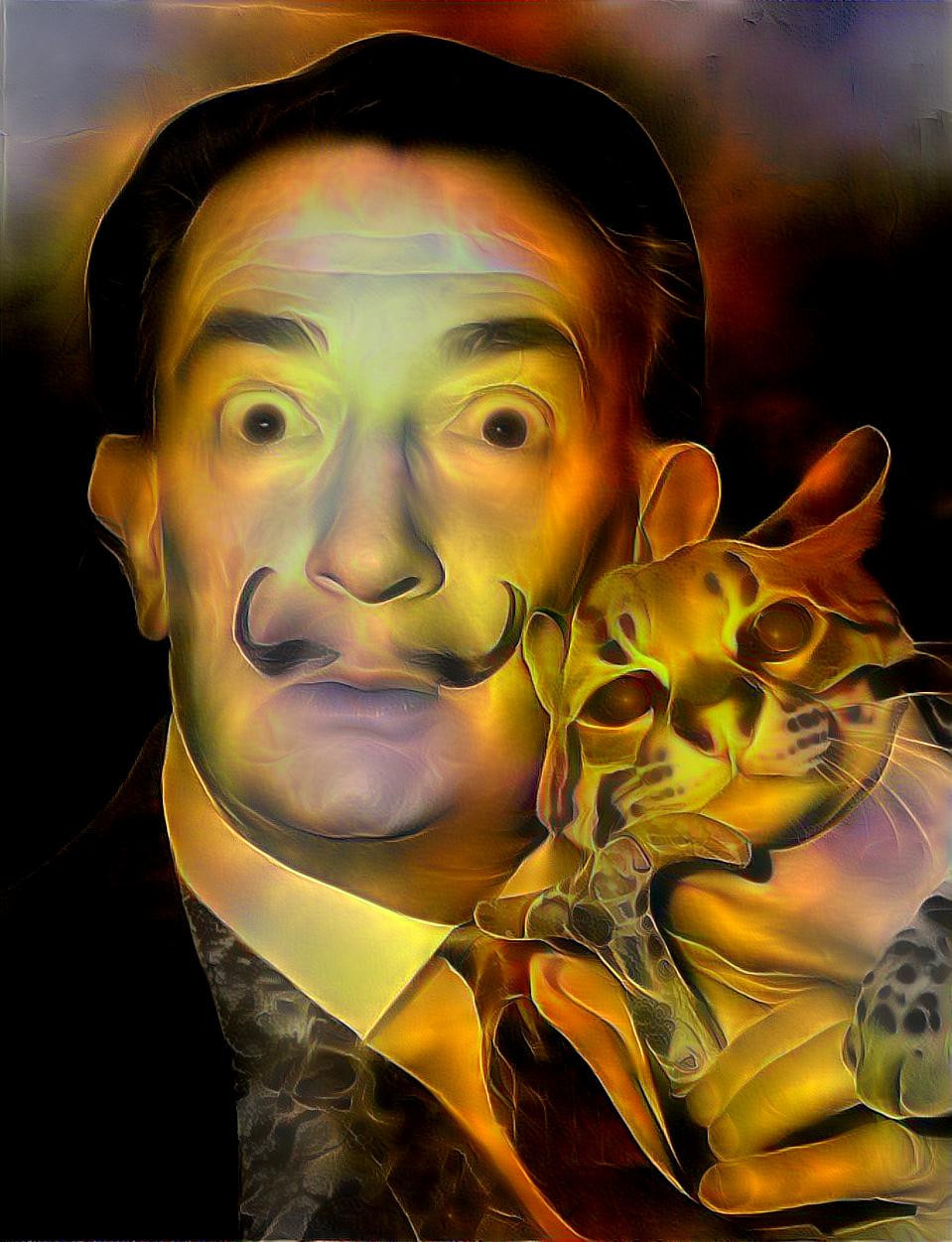 DALÍ EN LLUM GROGA (Dali in yellow light)