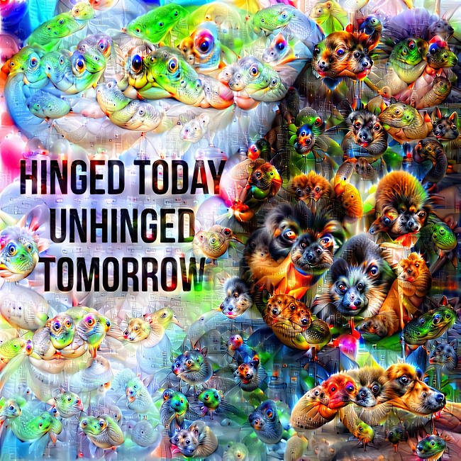 Hinged today, unhinged tomorrow