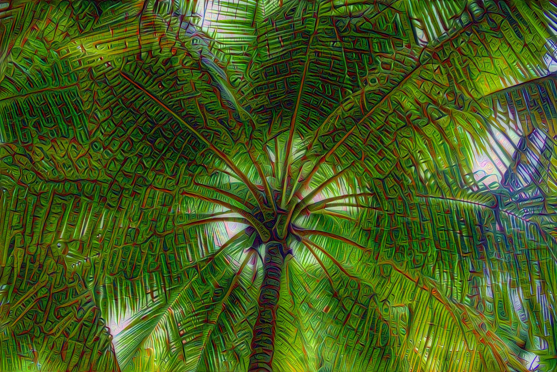 Palm Tree Forest,  Maldives