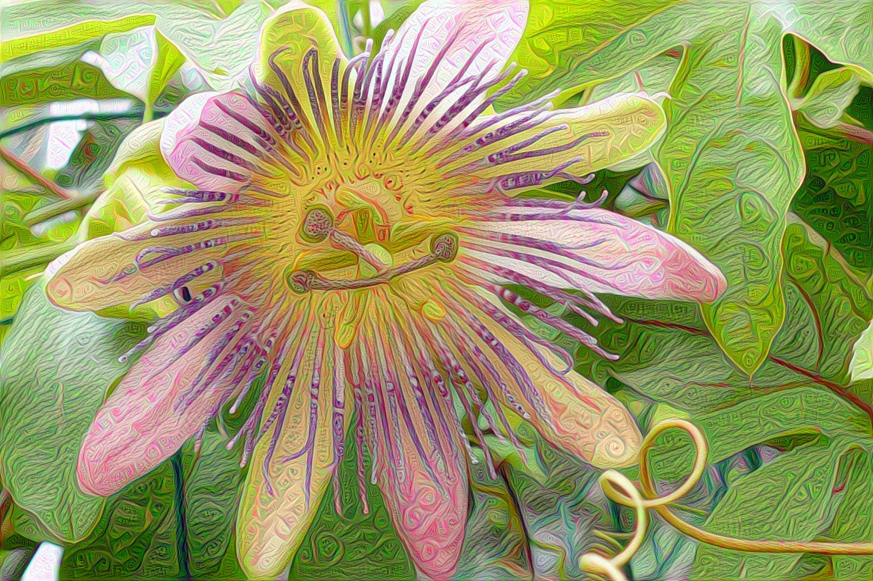 Pink Passion Flower