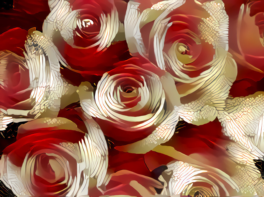 Red and White Roses #1