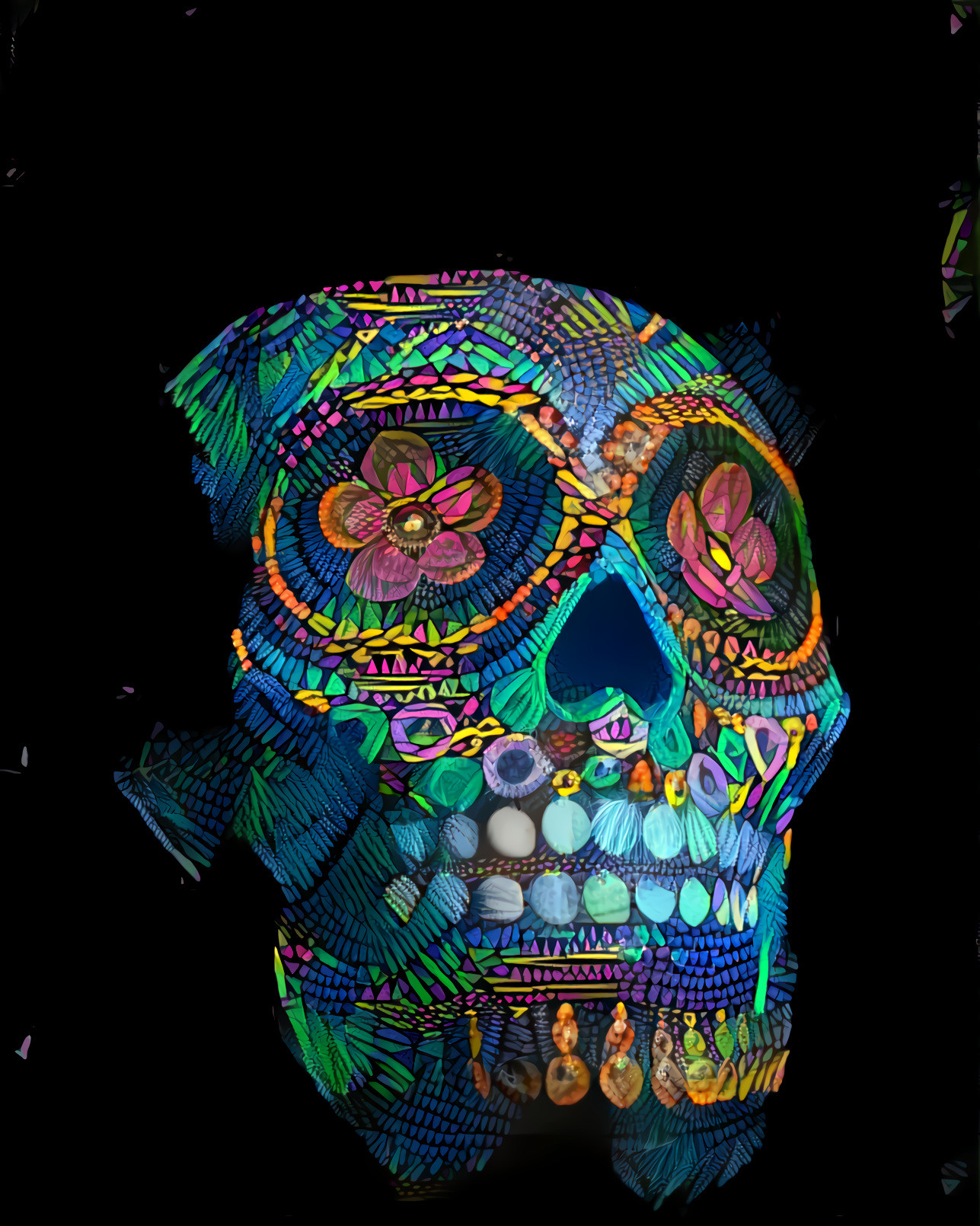Woven Skull II (photo: Chait Goli, pexels) •