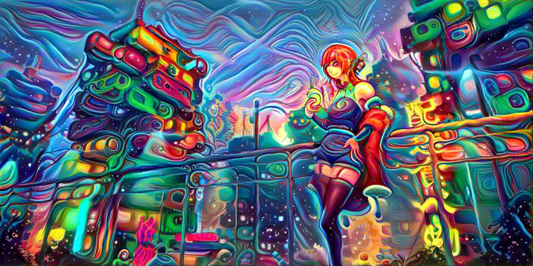 psychedelic cyberpunk