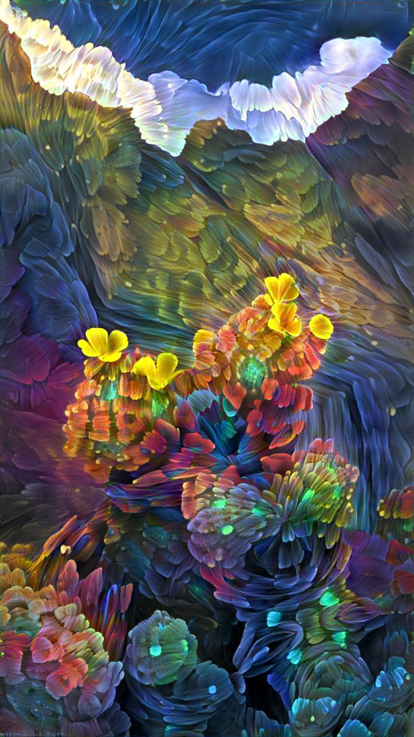 User Mitchell Flautt, 'Fractal Flowers Composite', 2