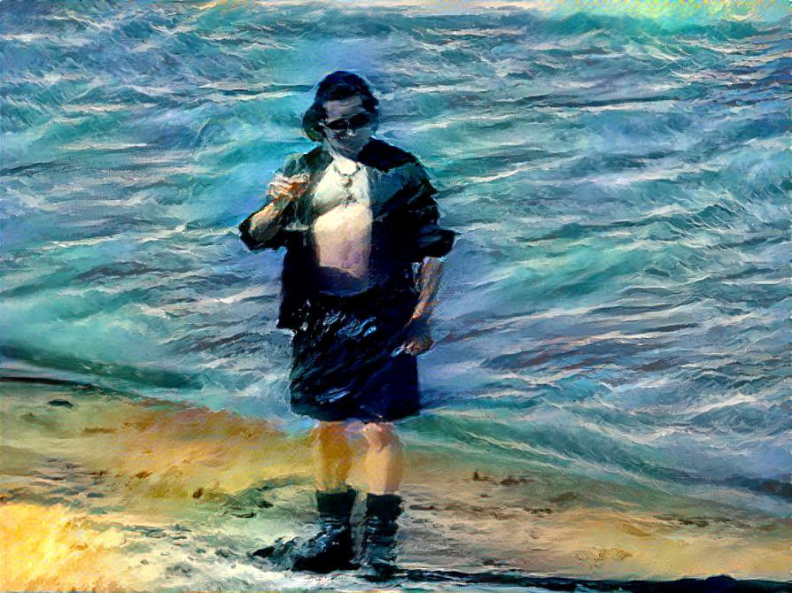 Glen Danzig at the beach