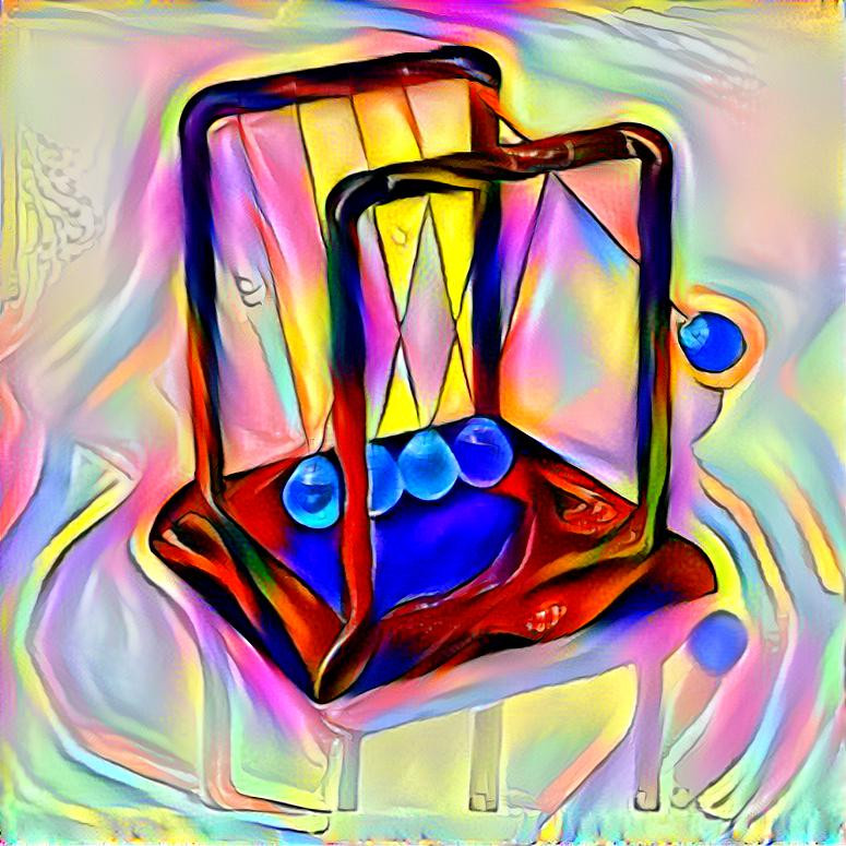 Oil Droppy Newton's Cradle