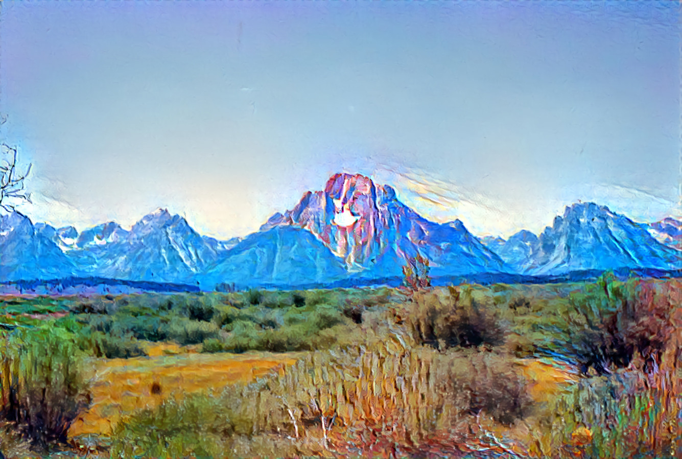 Grand Tetons Meadow Scene