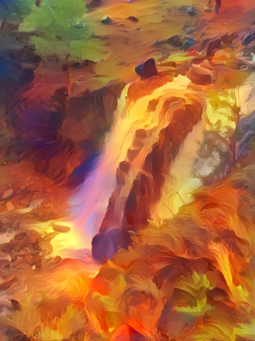 Lava waterfall