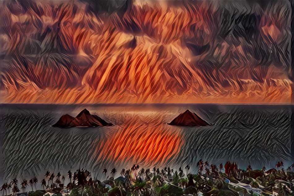 Volcanic sea