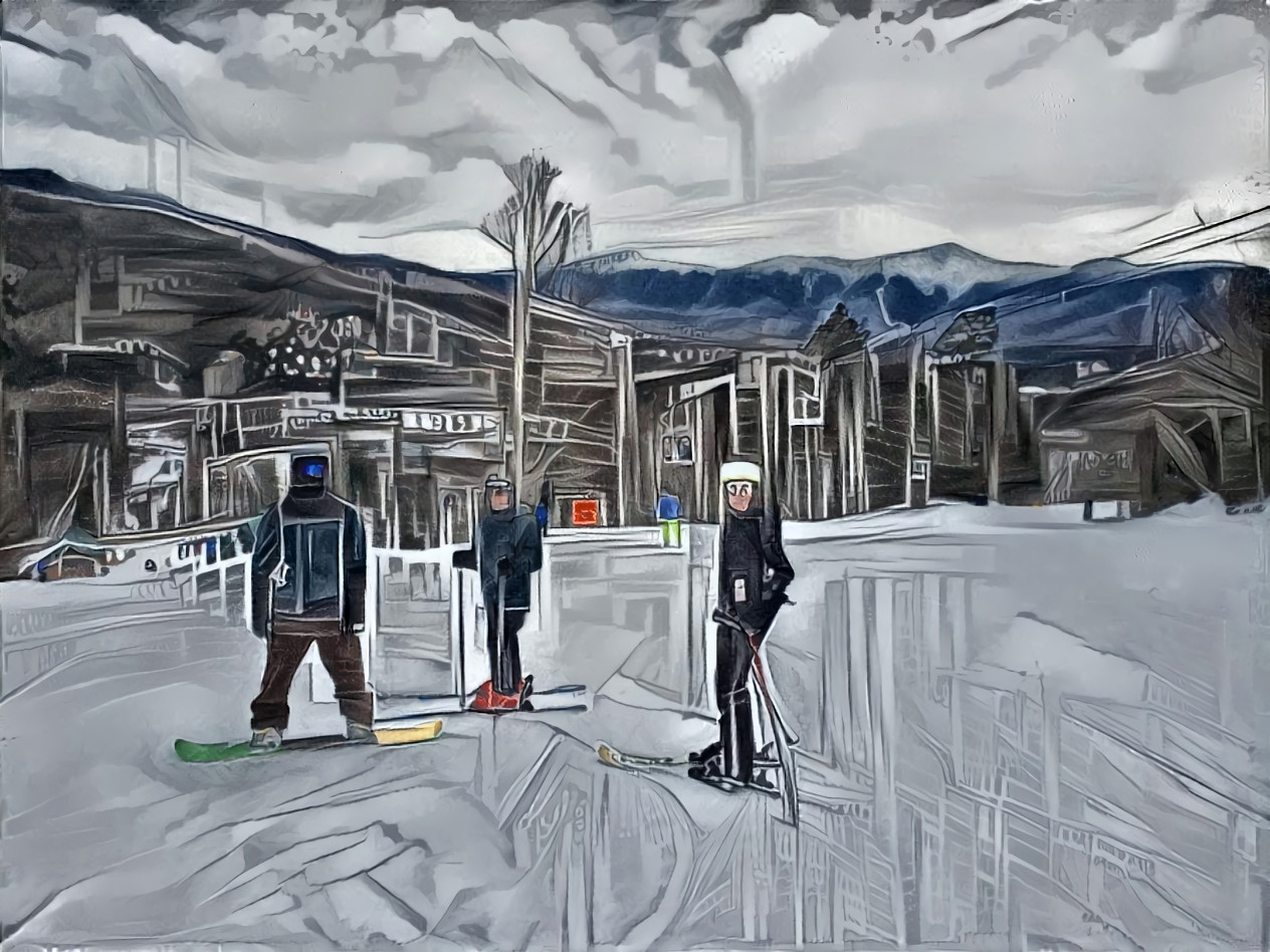 Abstract Skiing at Bretton Woods NH