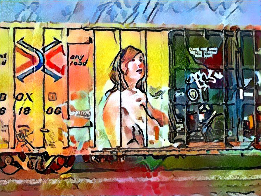 Texas Train Art