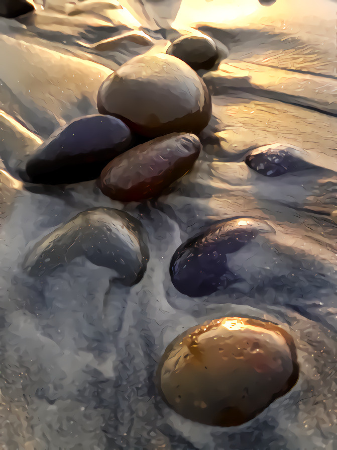 Sand and Stones on the Shore