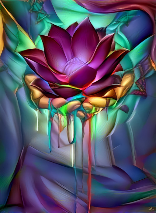 Trippy lotus design