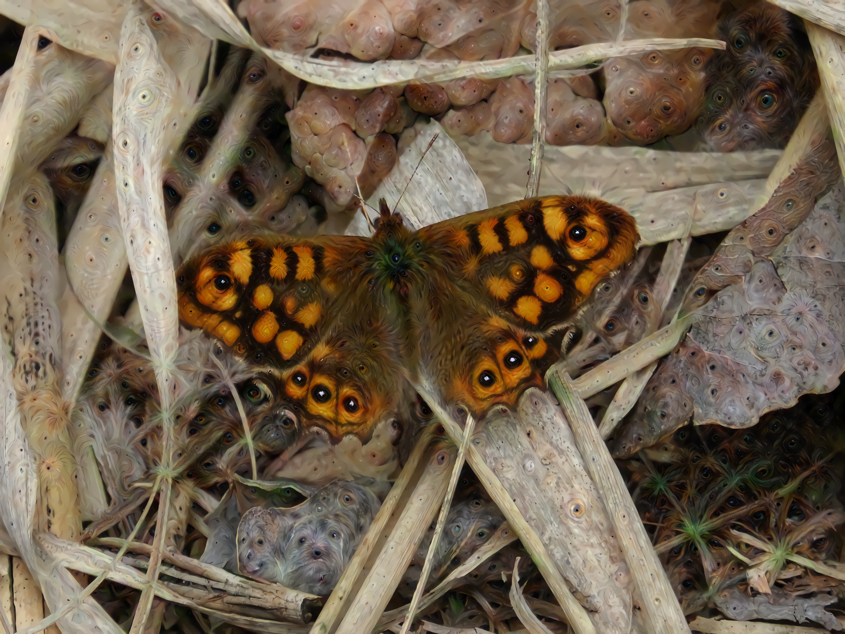 Lasiomata Megera Butterfly #2