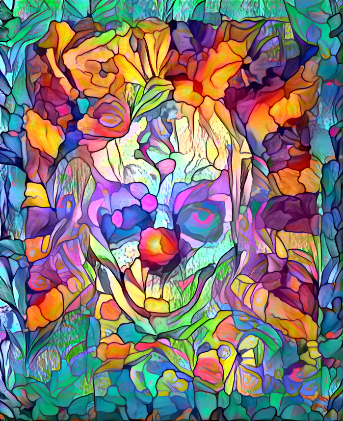 Dark Clown Stained Glass