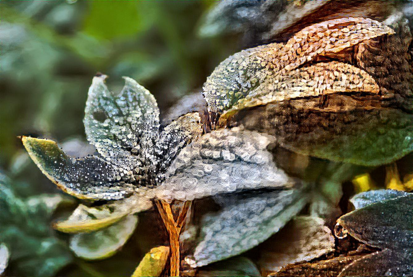 Leafs of lyre flower