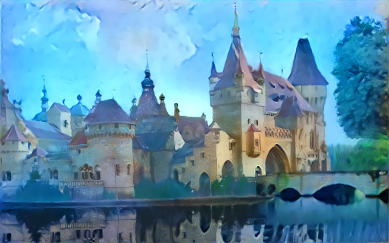 My Vajdahunyad Castle Painting Redreamt ©