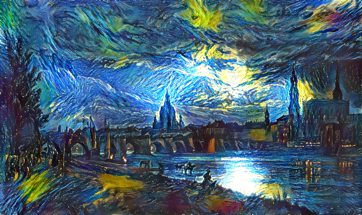 Starry Night in Dresden