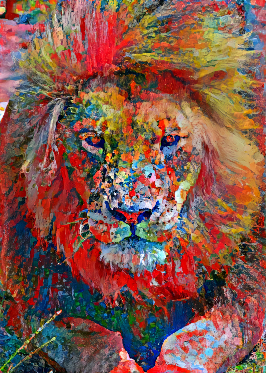 Colorful Lion