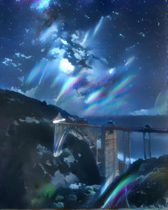 Bixby Bridge Anime Style